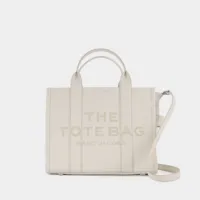 tote bag the medium tote - marc jacobs - cuir - argent