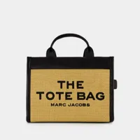 tote bag the medium tote - marc jacobs - synthétique - beige