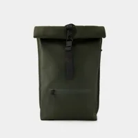 sac à dos rolltop rucksack - rains - synthétique - vert