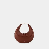 sac à main toni mini - osoi - cuir - rouge brique