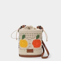 sac fruit crochet anita bucket en toile multi