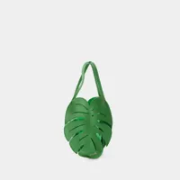sac à main palm - staud - cuir - vert