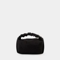 sac à main mini scrunchie - alexander wang - polyester - noir