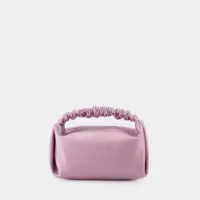 sac à main mini scrunchie - alexander wang - polyester - winsome orchid