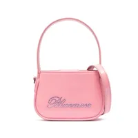 blumarine- logo patent leather handbag