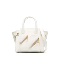off-white- leather shopping bag
