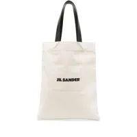 jil sander- book tote linen shopping bag