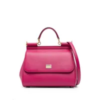 dolce & gabbana- sicily large leather handbag