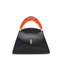 ferragamo- prism leather handbag