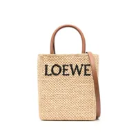 loewe- standard a5 raffia tote bag