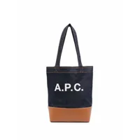 a.p.c.- axel small denim tote bag