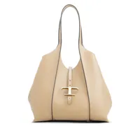 tod's- t timeless small leather tote bag