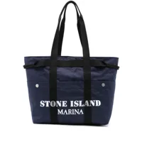 stone island- stone island marina cotton tote bag