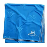 mission enduracool max recovery wet to activate towel bleu 140 x 70 cm homme
